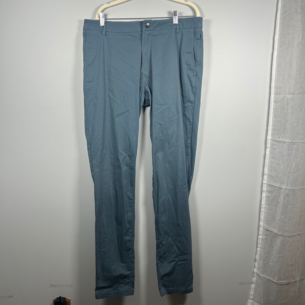 Birddogs Chino Pants‎ Men's 36x36 Blue Stretch Performance Straight Leg Golf